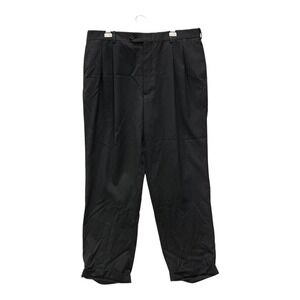 Vintage 90s Corbin Mens 38x29.5 Black Wool Pleated Dress Pants Made Chile